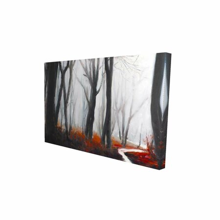 FONDO 20 x 30 in. Mysterious Forest with Stream-Print on Canvas FO2780778